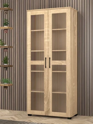 MULTI PURPOSE 2 DOOR STORAGE CABINET 2 Pintu Almari Dapur Kabinet Almari Buku Almari Pameran KC 3810