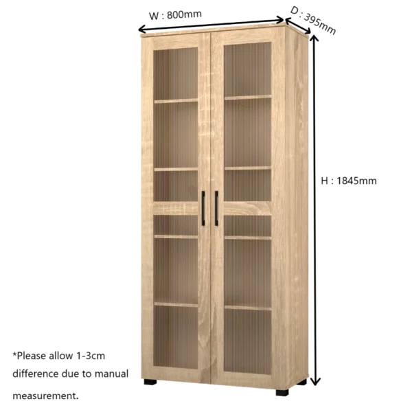 my-11134207-7r98p-ln9tjo48qwsd93.webp MULTI PURPOSE 2 DOOR STORAGE CABINET 2 Pintu Almari Dapur Kabinet Almari Pameran KC3810 KC3910