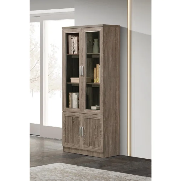 my-11134207-7rasj-ma0zxs901qsg35.webp Filing Cabinet w Glass Bookshelf Kabinet Buku Dengan Kaca JBC 820