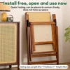 my-11134207-820l5-mj8i03cnyn0g6d.webp ARTISANFORGE HOME Foldable Lazy Chair With Footrest Brown