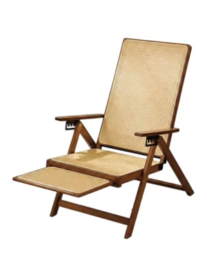 ARTISANFORGE HOME Foldable Lazy Chair With Footrest           Brown