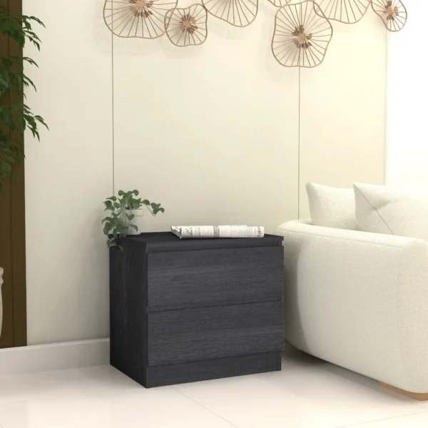Modern Bedside Table Drawer Cabinet Storage Chest Smart Handleless Bedroom Furniture   ST001