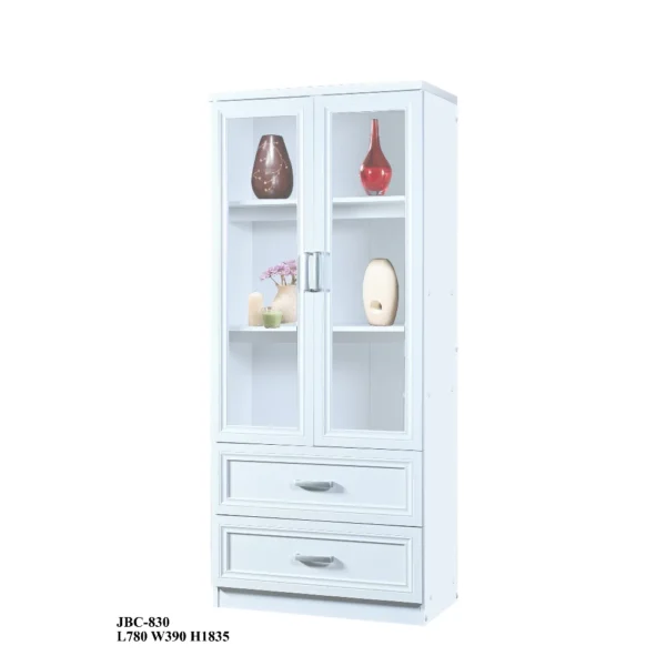 my-11134207-820l7-mh75r6qa6yvi34.webp Filing Cabinet with Glass Bookshelf Kabinet Buku Dengan Kaca JBC 830