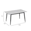 Sintered Stone Dining Table 130 140 180cm Meja Makan