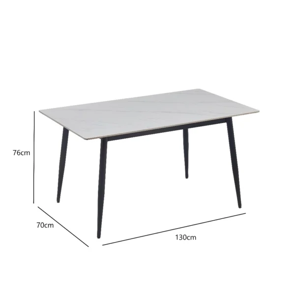 Sintered Stone Dining Table 130 140 180cm Meja Makan