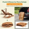 ARTISANFORGE HOME Foldable Chair Camping Chair With Mat           Brown