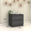 Modern Bedside Table Drawer Cabinet Storage Chest Smart Handleless Bedroom Furniture   ST001