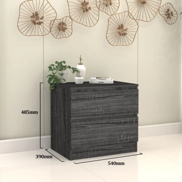 Modern Bedside Table Drawer Cabinet Storage Chest Smart Handleless Bedroom Furniture   ST001