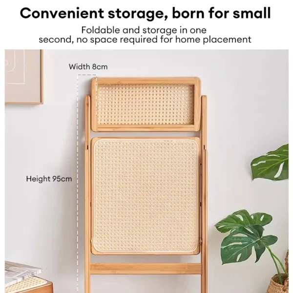 ARTISANFORGE HOME Foldable Chair   Brown Wood