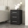 Almari Kecil 3 Laci Modern Bedside Table Drawer Storage Chest Cabinet Organizer Office Cafe Minimalist   CD1436