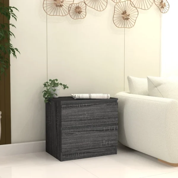 Modern Bedside Table Drawer Cabinet Storage Chest Smart Handleless Bedroom Furniture   ST001