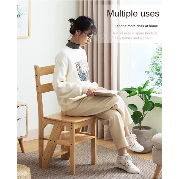 my-11134207-820li-mjfnvwqdk939f4.webp ARTISANFORGE HOME Foldable Chair Ladder Wood Brown