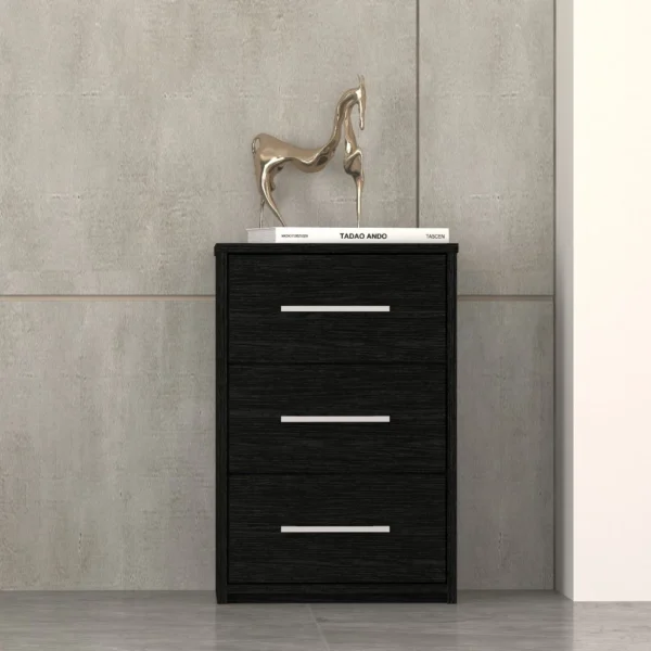 Almari Kecil 3 Laci Modern Bedside Table Drawer Storage Chest Cabinet Organizer Office Cafe Minimalist   CD1436