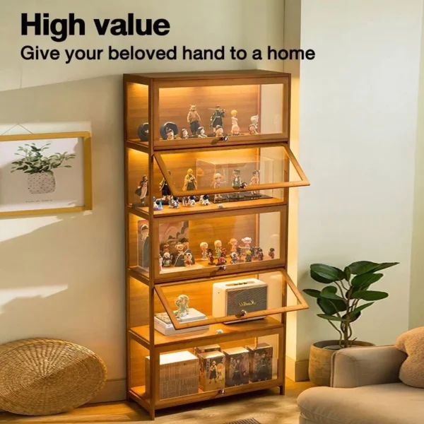 ARTISANFORGE HOME Display Cabinet 1 5 Layers Acrylic Box Rack