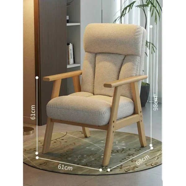 sg-11134201-820lh-mnu5ch940yrna4.webp Sofa chair for computer use in living room comfortable for seniorssolid wood armrestslumbar supportsingle seater